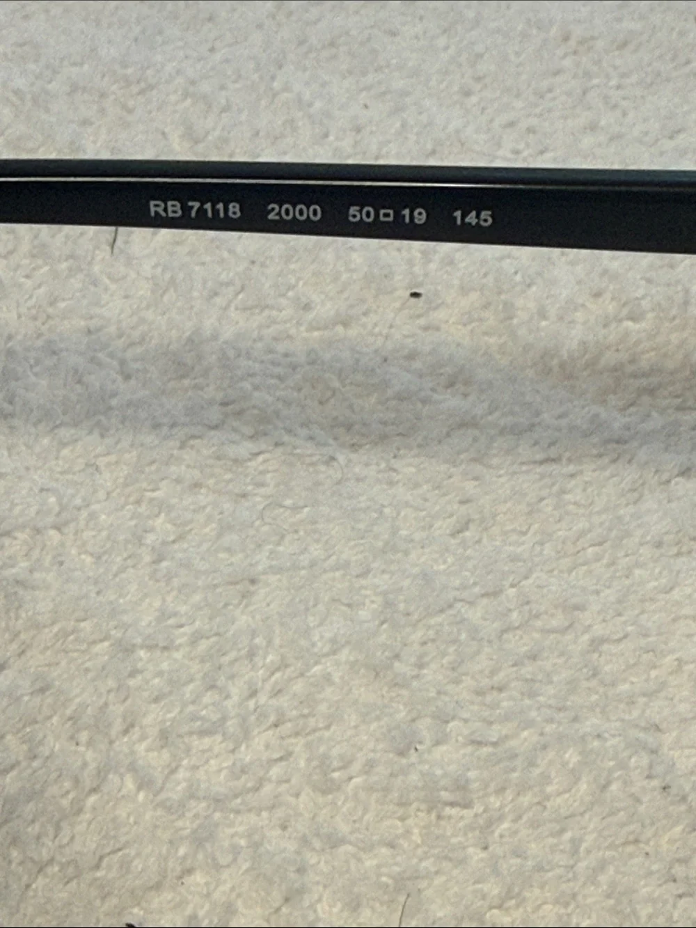 Ray-Ban RB7118 2000 Unisex Black Sunglasses Frames w/ Case